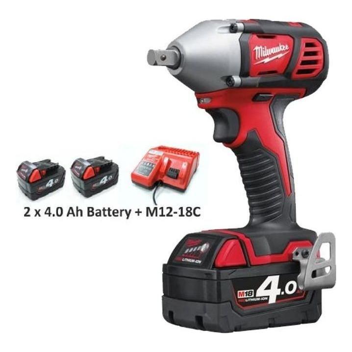Milwaukee M18BIW12-402C Cordless Impact Wrench - Goldpeak Tools PH Milwaukee Milwaukee M18BIW12-402C Cordless Impact Wrench - Goldpeak Tools PH Milwaukee